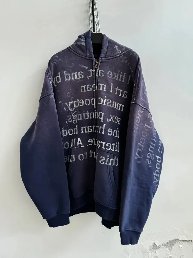 Hell System Slogan Heavyweight Jacket